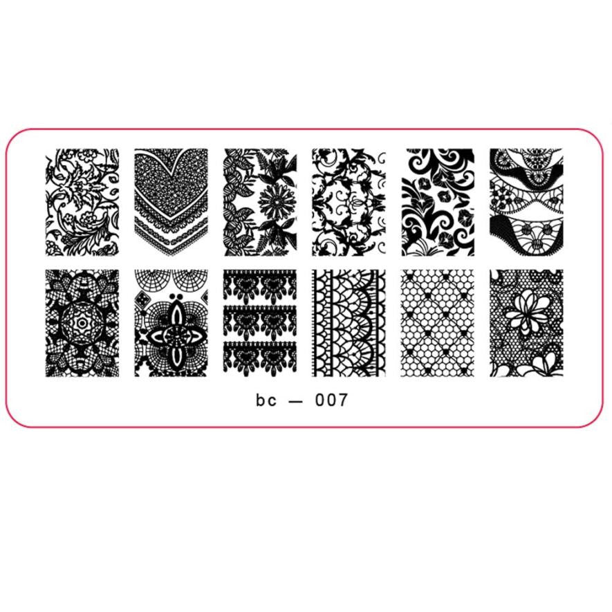 DIY Nail Art Image Stamp Stamping Plates Manicure Template nail stamping template Free Shipping Yo Anne