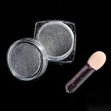 1.5g/Box Rainbow Holographic Nail Powder Laser Chrome Nail Glitter Powder Material Hologram Silver Color Anne