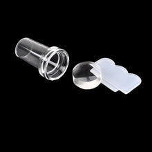 1 Set 2.4cm Clear Nail Art Stamping Stamper Scraper Image Plate Manicure Print Tool Silica gel Material Anne