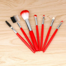 1 Set/7 PCS Wood Makeup Brush Makeup Cosmetic Tools Beauty Brushes kit de maquiagem 2017