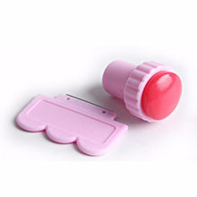 1 Set of XL Large Small Scraper Nail Art Stamping Plate & Double Ended Stamper Image Tool plastic and silicone Material template