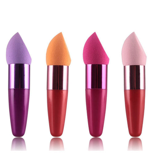 1 pcs Random Color Fashion MEW 2016 Women Cosmetic Liquid Cream Foundation Concealer Sponge Lollipop make up brosse cepillos