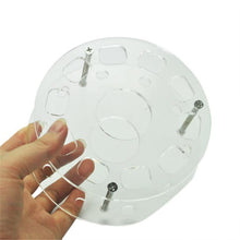 10 Hole Clear Cosmetic Display Stand Oval Makeup Brush Holder Drying Rack Organizer Shelf Tool