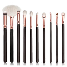10 Pcs/set Professional Makeup Brushes Sets Eyeshadow Blending brush Powder Foundation wood rose gold Make up brush cosmetic Kit