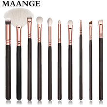10 Pcs/set Professional Makeup Brushes Sets Eyeshadow Blending brush Powder Foundation wood rose gold Make up brush cosmetic Kit