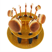 100% brand new and high quality 10 Hole Oval Makeup Brush Holder Drying Rack Organizer Cosmetic Shelf Tool Anne