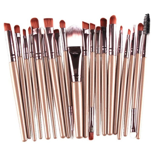100% brand new and high quality 20 pcs Makeup Brush Set tools Make-up Toiletry Kit Wool Make Up Brush Set Anne