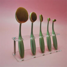 100% brand new and high quality 5 Hole Microscler Makeup Brush Holder Drying Rack Organizer Cosmetic Shelf Tool Anne