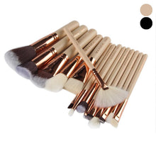 100% new and high quality Realer 15pcs Cosmetic Makeup Brush Blusher Eye Shadow Brushes Set Kit pinceles de maquillaje Anne