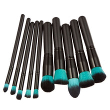 10pcs Makeup Brushes Set Powder Foundation Eyeshadow Tool +15 Colors Concealer charm all day long pinceis ovais Anne