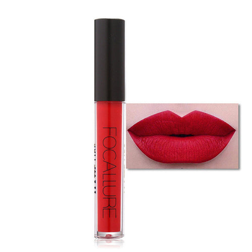 12 Colors FOCALLURE New Fashion Party Lipstick Cosmetics Women Sexy Lips Matte Lip Gloss Easy to Wear Moisturizing Airtight Long