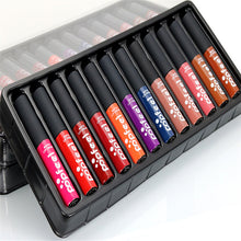 12 Colors Set popfeel Women Makeup Matte Lipstick Lip Gloss Pencil Beauty Long Lasting Hot