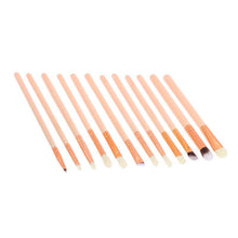 12Pcs Cosmetic Eyebrow Eyeshadow Brush Makeup Brush Sets Kits Tools 100% new and high quality 2017 Anne
