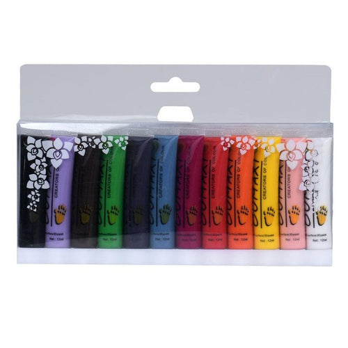 12ml Capacity 1 SET 12 Colors Painting Acrylic 3D Nail Art Paint Tube Draw Nail Art Tip UV Gel high quality Anne