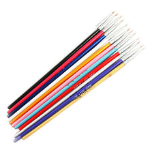 12pcs Colorful Nail Art Design Painting Tool Pen Polish Brush Set Kit DIY Professional Nail Drawing Brushes Tools