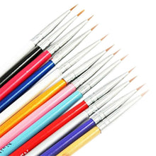 12pcs Colorful Nail Art Design Painting Tool Pen Polish Brush Set Kit DIY Professional Nail Drawing Brushes Tools