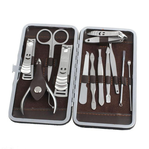 15.5*8.5*2CM 100% brand new and high quality 12pcs Set Nail Care Manicure Pedicure Cuticle Clippers Tool Kit 2017 Anne