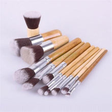 15 Colors Face Concealer Camouflage Cream Contour Palette +11pcs makeup brushes Set Bamboo Powder Blending Brush Cosmetic tools