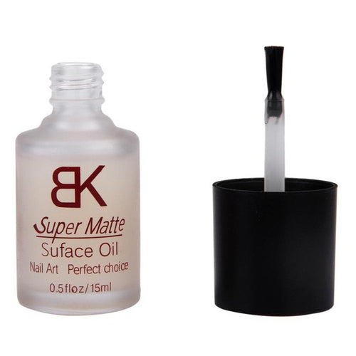 15 ML Nail Art Polish Magic Super Matte Transfiguration Frosted Surface Oil Top Coat Super matte surface oil Transparent Color