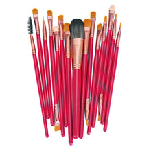 15 pcs Rose gold Pro Makeup Brushes Sets Professional Goat Hair Paint Brush Eyeshadow Powder Foundation Make Up Brushes Cosmetic