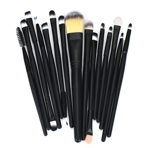 15 pcs Rose gold Pro Makeup Brushes Sets Professional Goat Hair Paint Brush Eyeshadow Powder Foundation Make Up Brushes Cosmetic