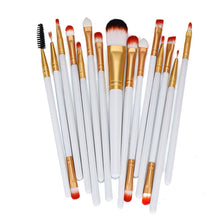 15 pcs Rose gold Pro Makeup Brushes Sets Professional Goat Hair Paint Brush Eyeshadow Powder Foundation Make Up Brushes Cosmetic
