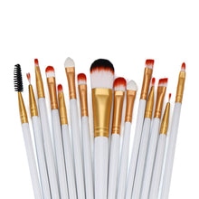 15 pcs Rose gold Pro Makeup Brushes Sets Professional Goat Hair Paint Brush Eyeshadow Powder Foundation Make Up Brushes Cosmetic