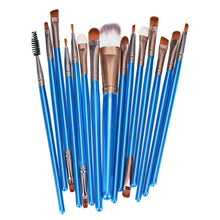 15 pcs Rose gold Pro Makeup Brushes Sets Professional Goat Hair Paint Brush Eyeshadow Powder Foundation Make Up Brushes Cosmetic
