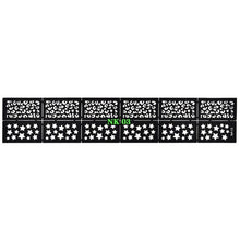 18*3.5cm 1 Sheets New Vinyls Nail Hollow Irregular Grid Stencil Reusable Manicure Stickers Guide Stamping Template Nail Art Tool
