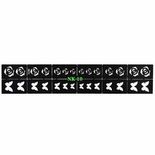 18*3.5cm 1 Sheets New Vinyls Nail Hollow Irregular Grid Stencil Reusable Manicure Stickers Guide Stamping Template Nail Art Tool