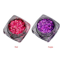 1Box/1.5g Hot Fashion Mixed Mini Round Thin Nail Art Glitter Paillette Nail Tip Bottle Gel Polish Decoration Manicure Tools Anne