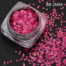 1Box/1.5g Hot Fashion Mixed Mini Round Thin Nail Art Glitter Paillette Nail Tip Bottle Gel Polish Decoration Manicure Tools Anne
