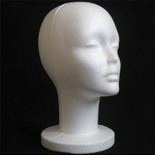 1PCS Styrofoam Foam Mannequin Female Head Display Stands Model Dummy Wig Hair Glasses Hat Black white Display Stand Head