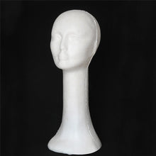 1PCS Styrofoam Foam Mannequin Female Head Display Stands Model Dummy Wig Hair Glasses Hat Black white Display Stand Head