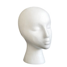 1PCS Styrofoam Foam Mannequin Female Head Display Stands Model Dummy Wig Hair Glasses Hat Black white Display Stand Head
