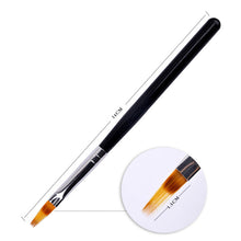 1pcs DIY Wood Handle UV Gel Nail Art Tip Care Drawing hair Nail Art Pen Brush Manicure Pro Tool