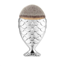 1pcs Pro Rose Gold Fish Scale Makeup Brush Fishtail Bottom Brush Powder Blush Makeup Foundation Cosmetic Brushes Tool kits