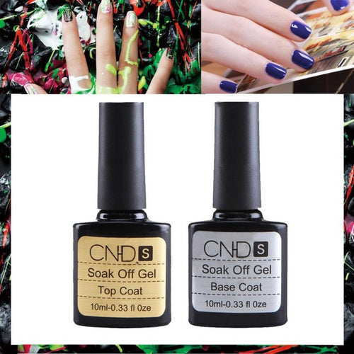 2 pcs Top coat + Base coat Uv Gel Nail Polish Primer Nail Art CNHIDS This nail polish must use UV Lamp or LED lamp drying Anne