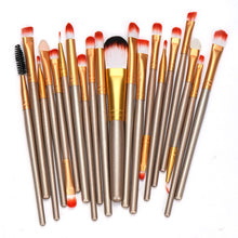 20 pcs Makeup brushes sets professional eyebrow Blusher foundation hair brush pen Cosmetics toothbrush oval make up brushes Tool