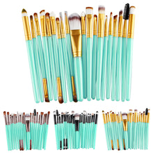 20 pcs Makeup brushes sets professional eyebrow Blusher foundation hair brush pen Cosmetics toothbrush oval make up brushes Tool