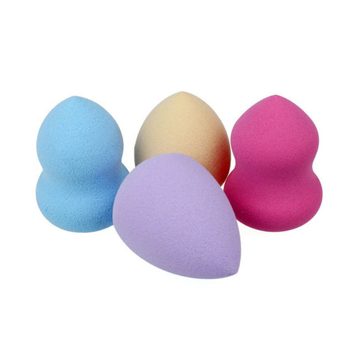 2015 New 4pcs/Lot Multi Shape Pro Mini Beauty Flawless Makeup Foundation Puff Sponges Free Shipping Wholesale