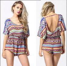 2015 Summer Style jumpsuits Flower Print bodysuit overall Rompers Women jumpsuits ladies overall women monos largos de mujer