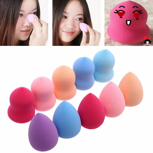 2016 10pcs Pro Beauty Flawless Makeup Foundation Puff Multi Shape Sponges New anne free shipping