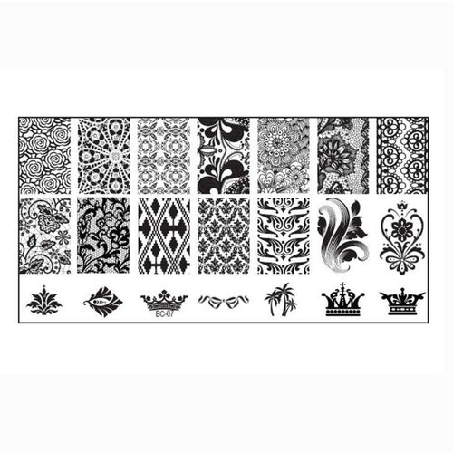 2016 Apply special nail polish on image plate 1PC Nail Art DIY Nail Stamp Stamping Image Plate Print Nail Art Template Anne