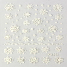 2016 Fashion Woman Nail Art Stickers 1PC Christmas 3D Decals Decoration Snowflake Design nail accessories ANNE free shipping