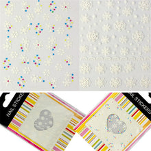 2016 Fashion Woman Nail Art Stickers 1PC Christmas 3D Decals Decoration Snowflake Design nail accessories ANNE free shipping