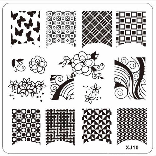 2016 Free Shipping Yo DIY Nail Art Image Stamp Stamping Plates Manicure Template XJ Series regular polish on your nail Anne