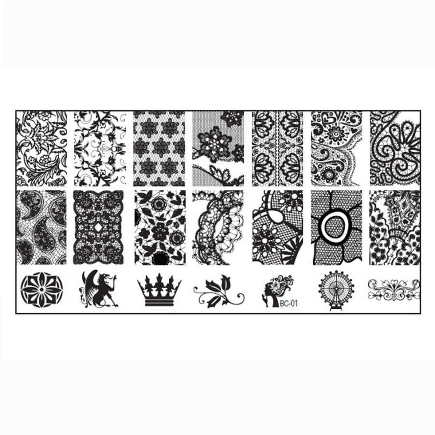 2016 Free Shipping Yo For lasting wear 1PCS Nail Stamp Stamping Image Plate Print Nail Art Template DIY Anne