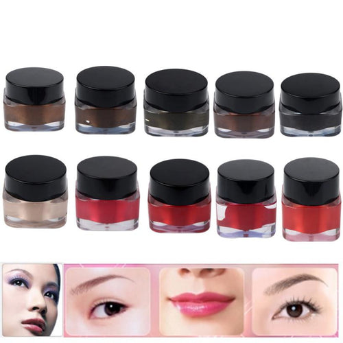 2016 HOT New Arrival 10pcs Microblading Pigment Permanent Makeup Eyebrow Lip Tattoo Ink High-graded Anne