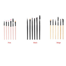 2016 HOT New Arrival 16.5*4*0.7 cm 6Pcs Cosmetic Eyebrow Eyeshadow Brush Makeup Brush Sets Kits Tools pincel de base Anne